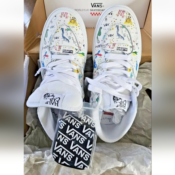 VANS Skate Half Cab x No Comply x Daniel Johnston Shoes Men Sz10 PREMIUM Leather - Picture 1 of 8